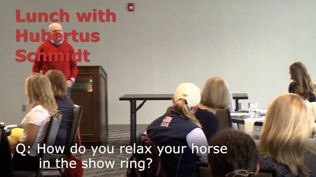 Relax Your Horse in the Show Ring