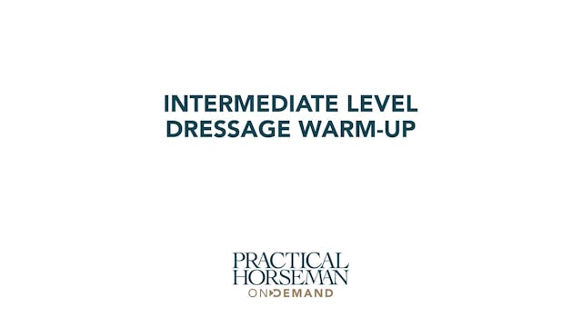 Intermediate Level Dressage Warm-up