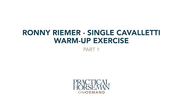 Single Cavalletti Warm-up Exercise – Part 1