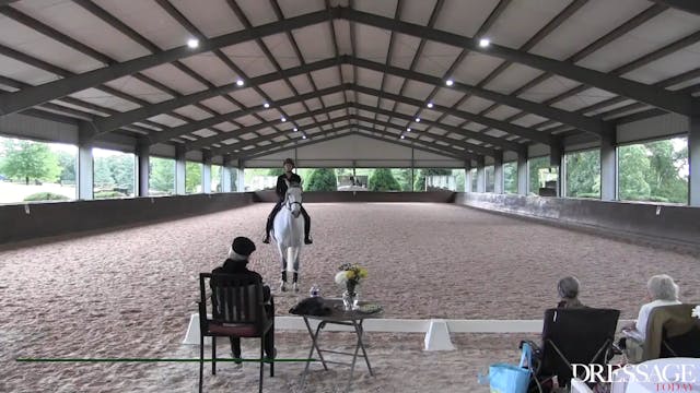 Lateral work, Canter depart with Hild...