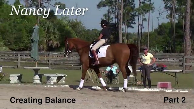 Creating Balance | Nancy Later | PART 02