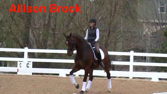 More Bend - Trot Half Pass | Ali Broc...