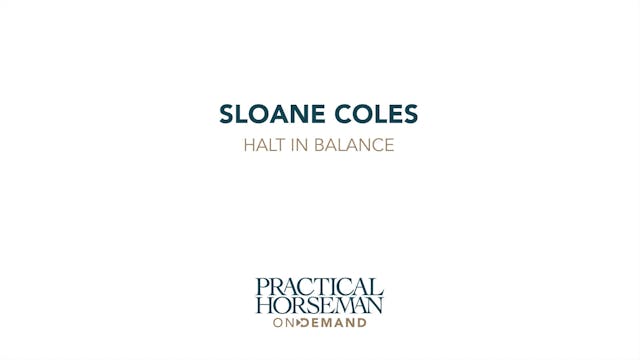 Halt in Balance | Sloane Coles