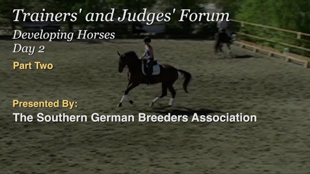 Trainers' & Judges' Forum: Developing...