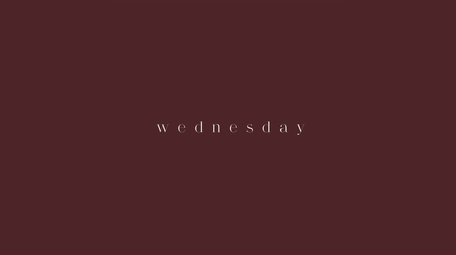 Wednesday