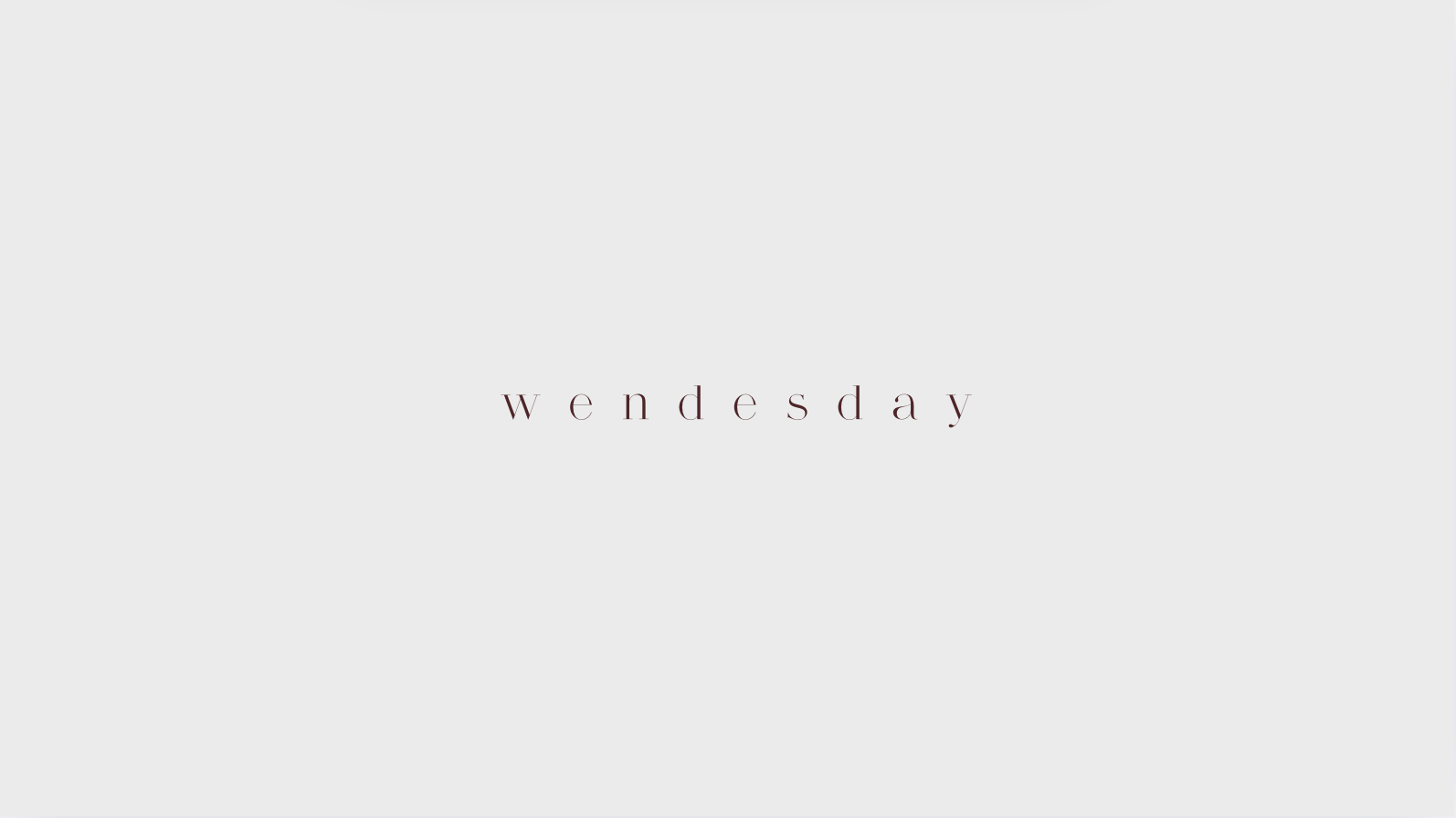 Wednesday