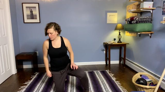 20' plank and hip routine with band