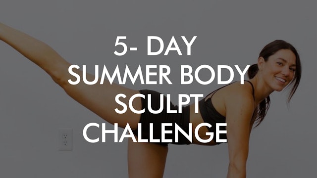 5-Day Summer Body Yoga Sculpt Challenge