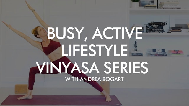 Busy, Active Lifestyle Vinyasa Series with Andrea Bogart