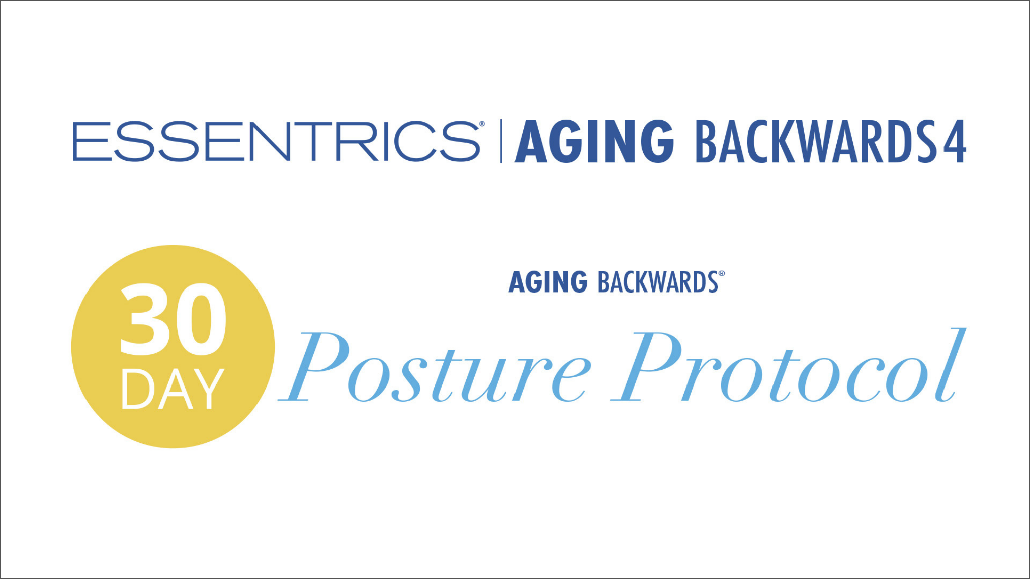 Public Television 30 Day Posture Protocol Workout Plan - Essentrics TV