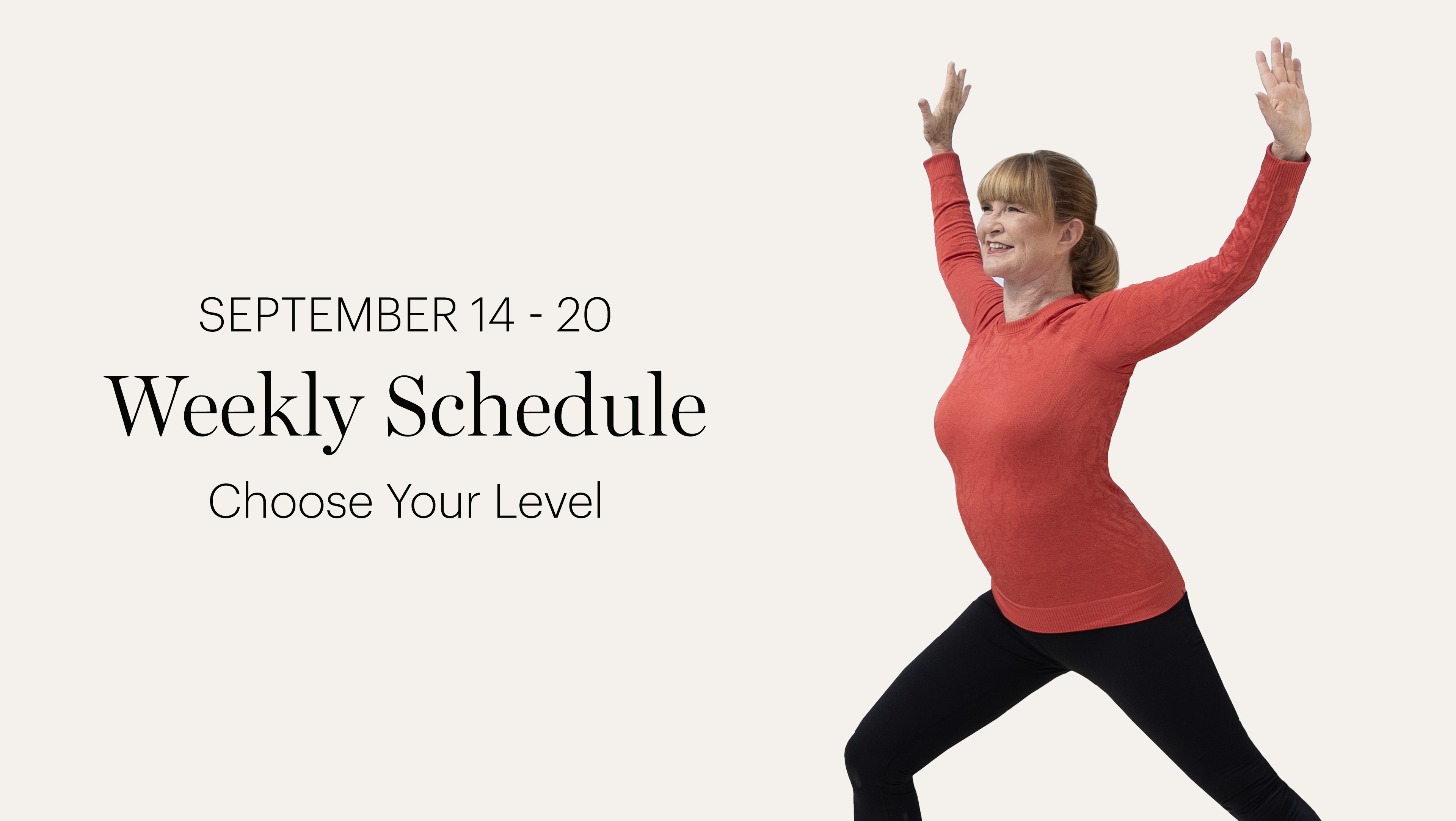 WEEKLY SCHEDULE | SEPTEMBER 14 - 20