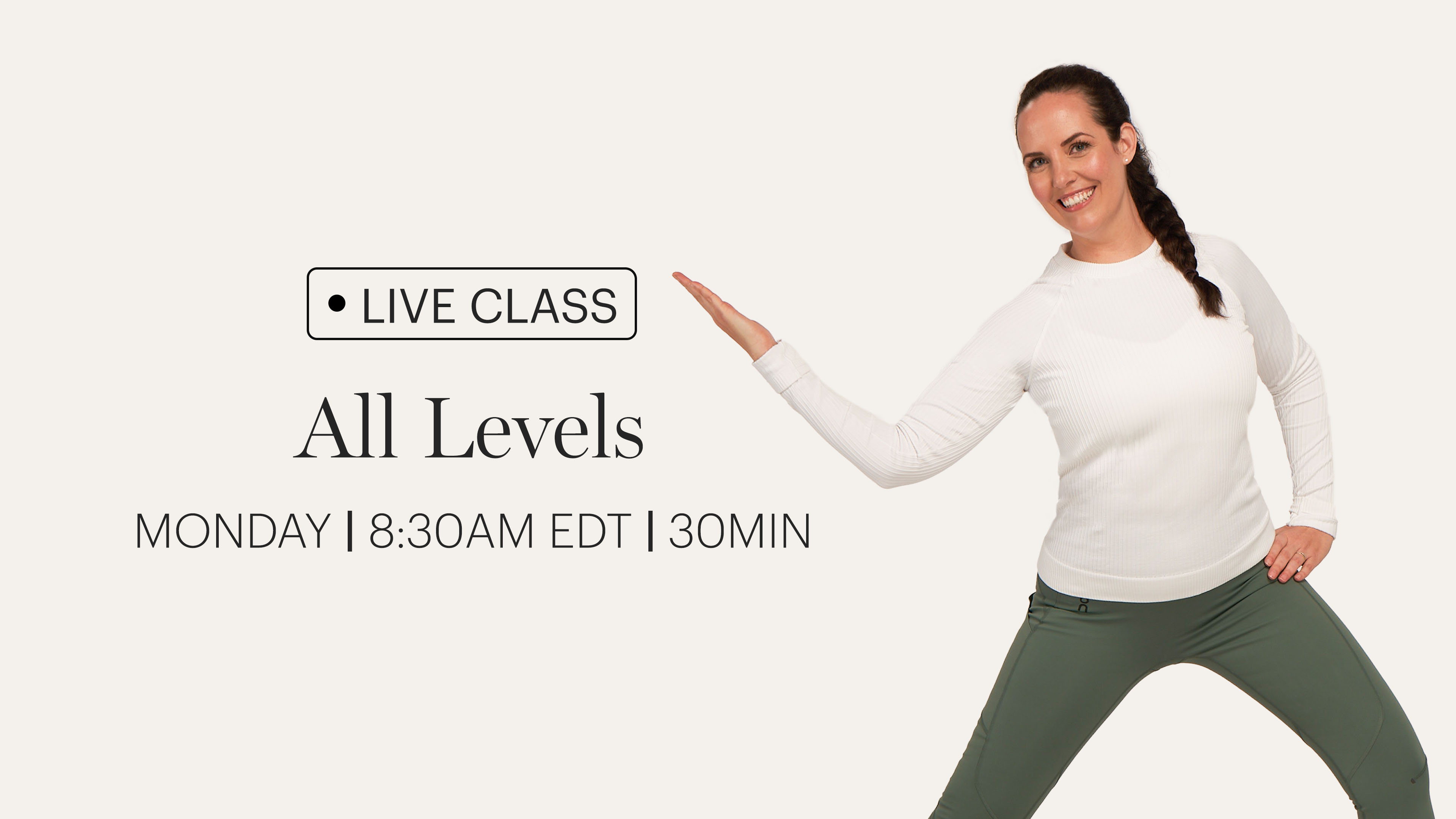 MONDAY | LIVE CLASS OCTOBER 5TH 8:30AM EDT