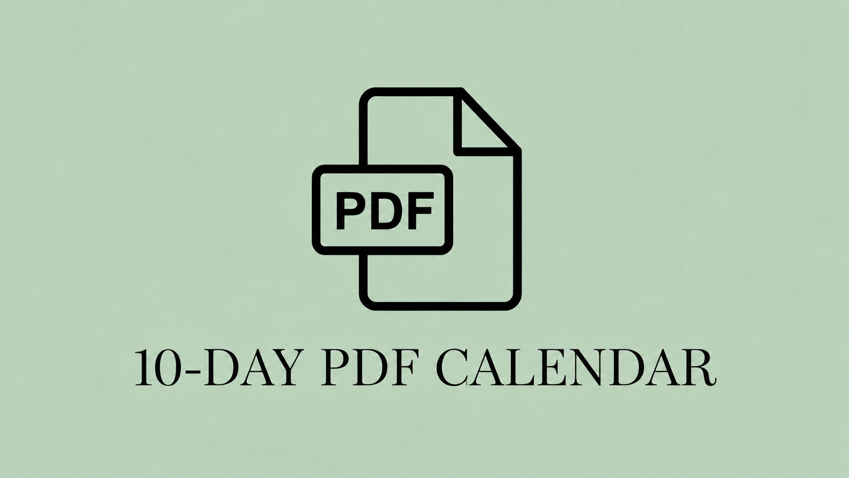 10-DAY PDF CALENDAR