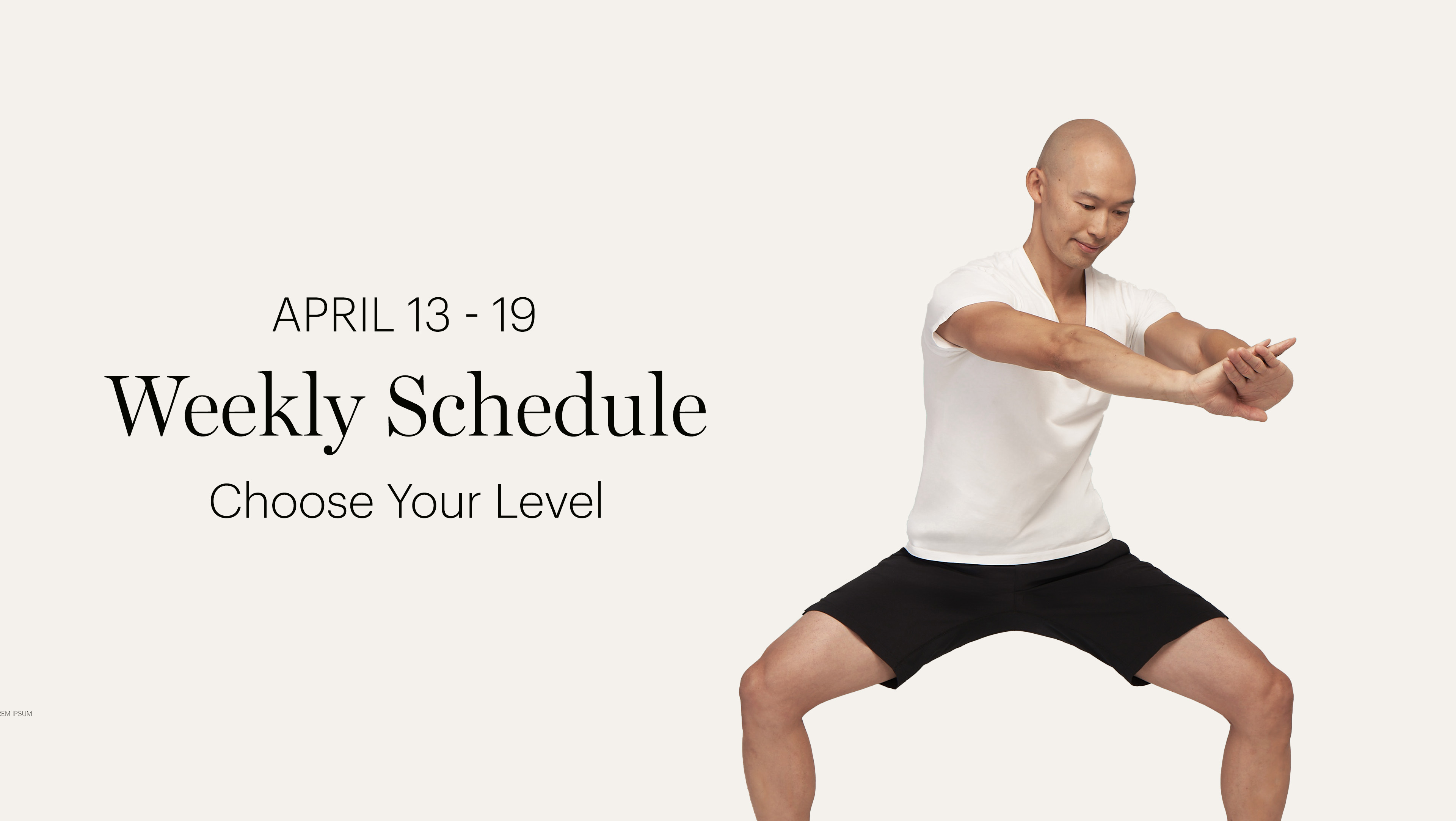 WEEKLY SCHEDULE | APRIL 13-19