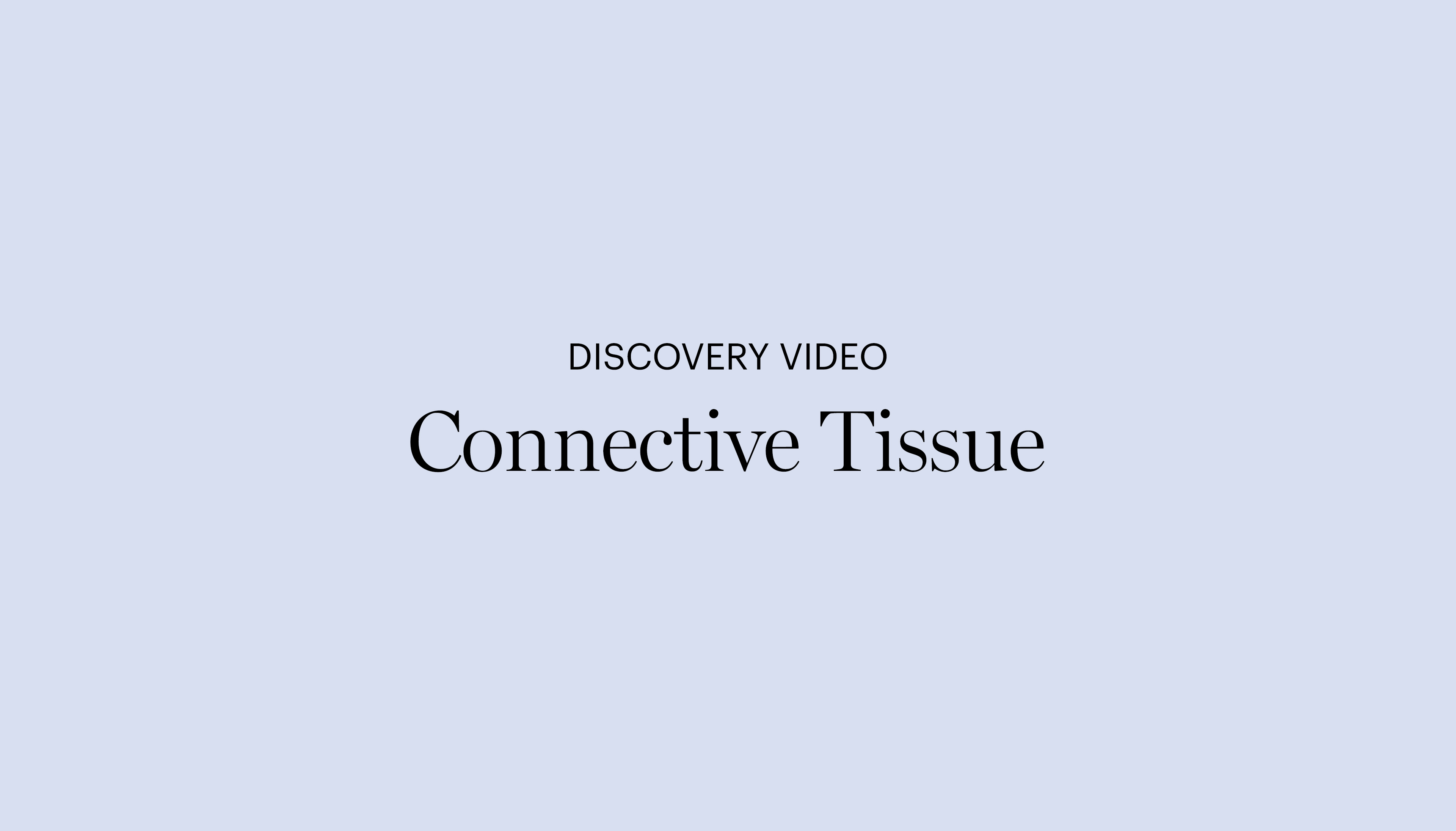 Discovery Video | Connective Tissue