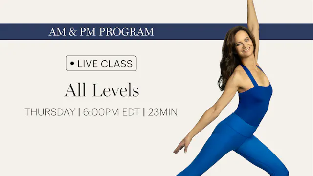 THURSDAY | LIVE CLASS APRIL 23RD 6:00...