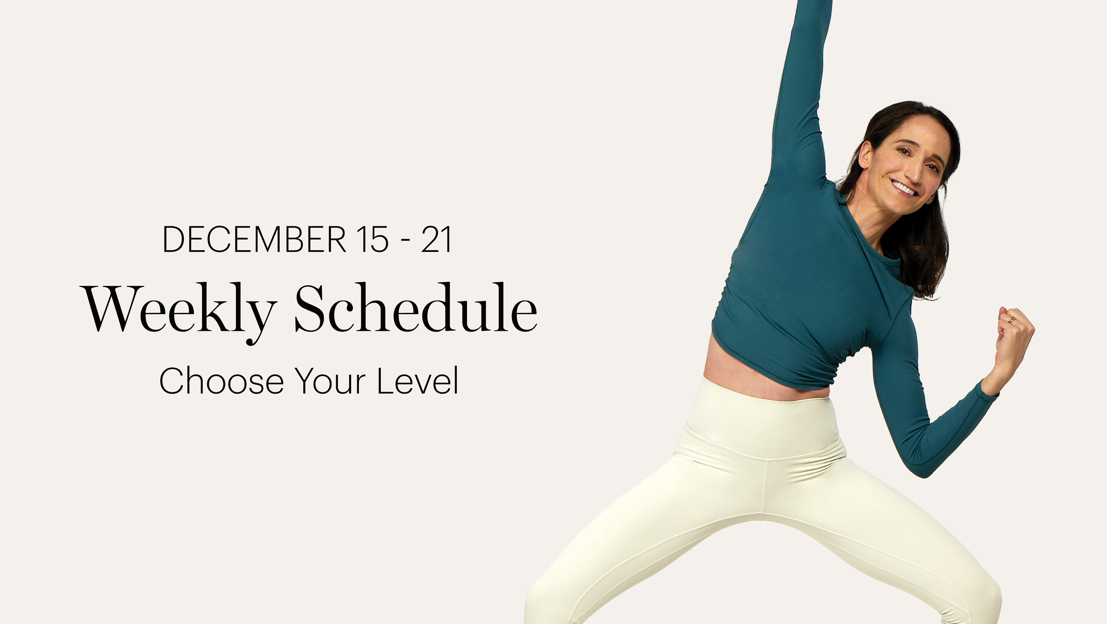 WEEKLY SCHEDULE | DEC. 15 - 21