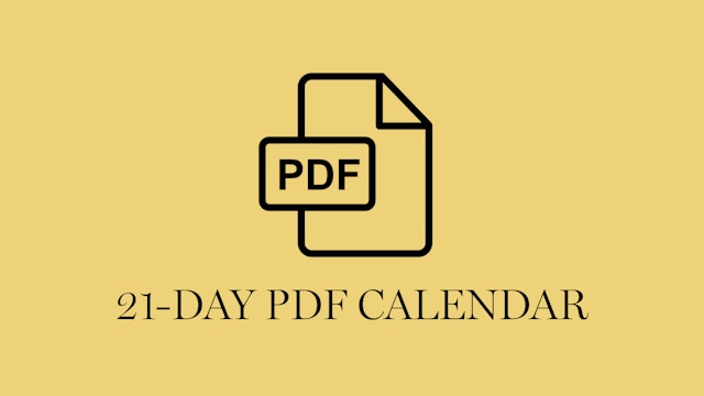 Download Your 20s 21-Day Challenge 2023 Schedule