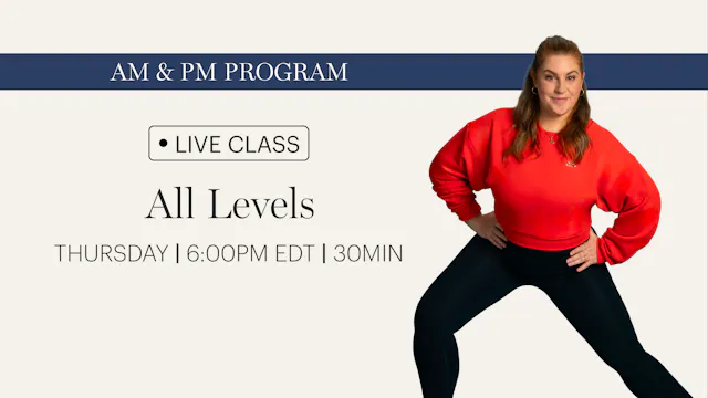THURSDAY | LIVE CLASS APRIL 16TH 6:00...