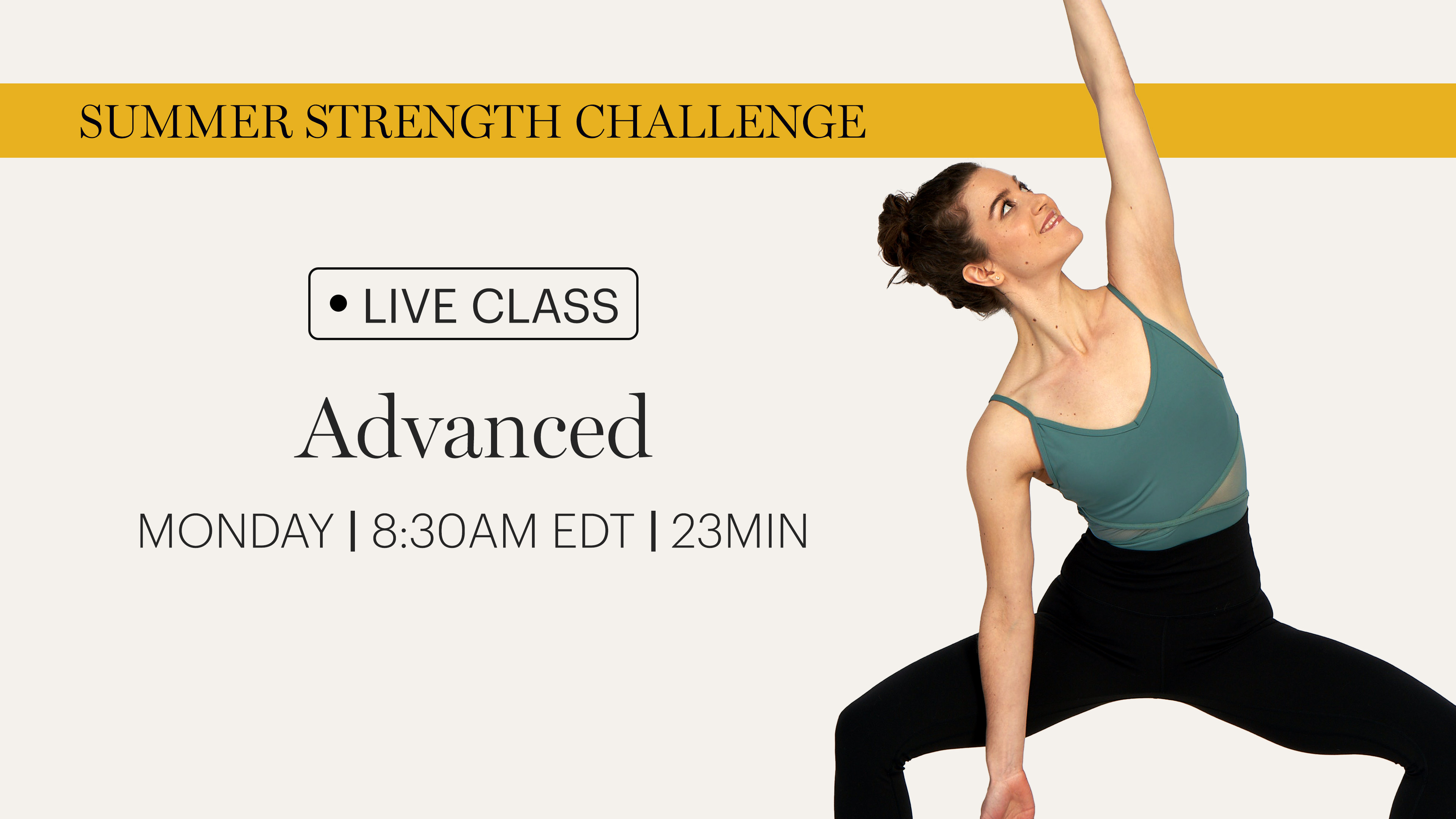 MONDAY | LIVE CLASS MAY 11TH 8:30AM EDT