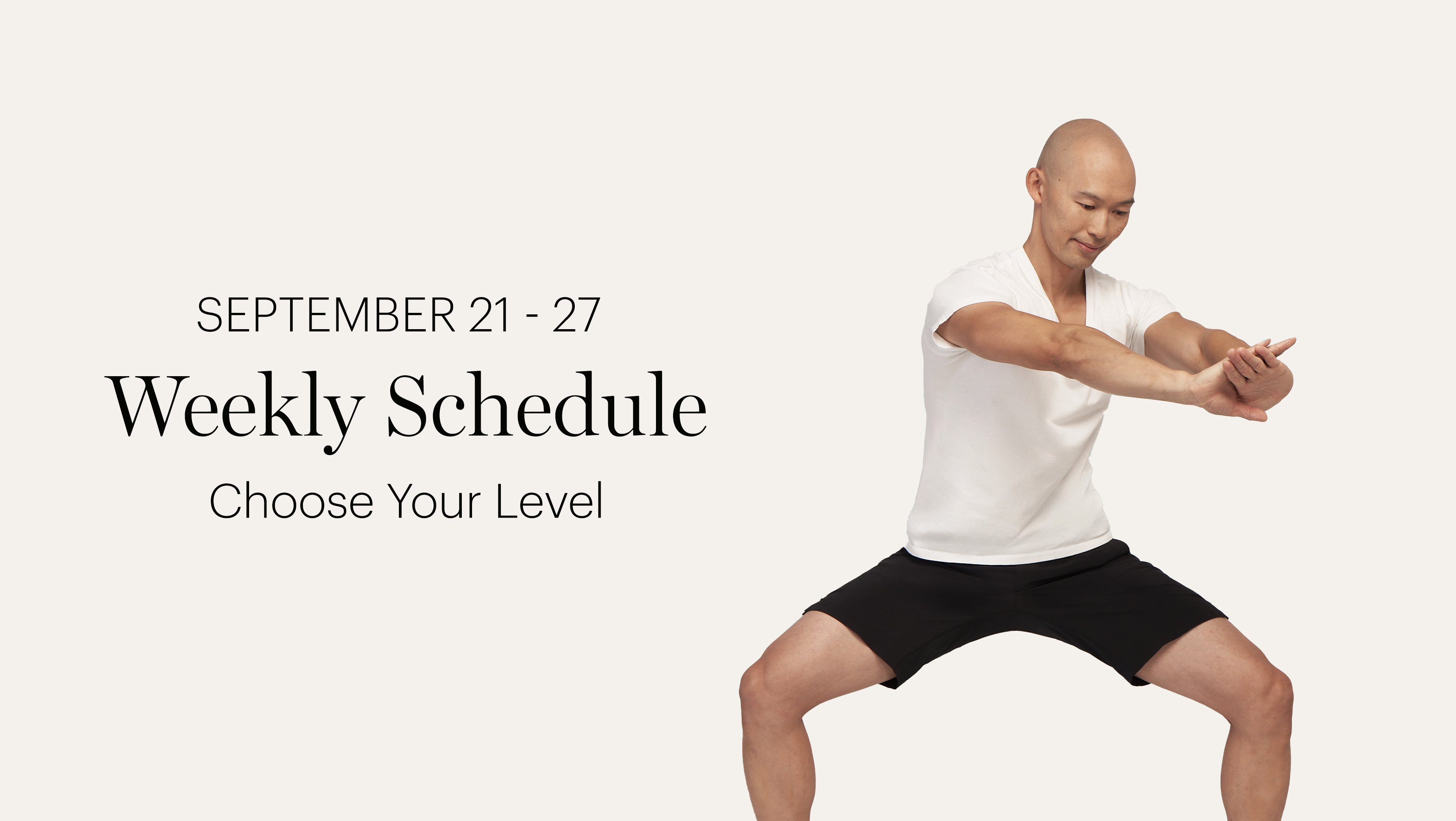 WEEKLY SCHEDULE SEPTEMBER 21 - 27