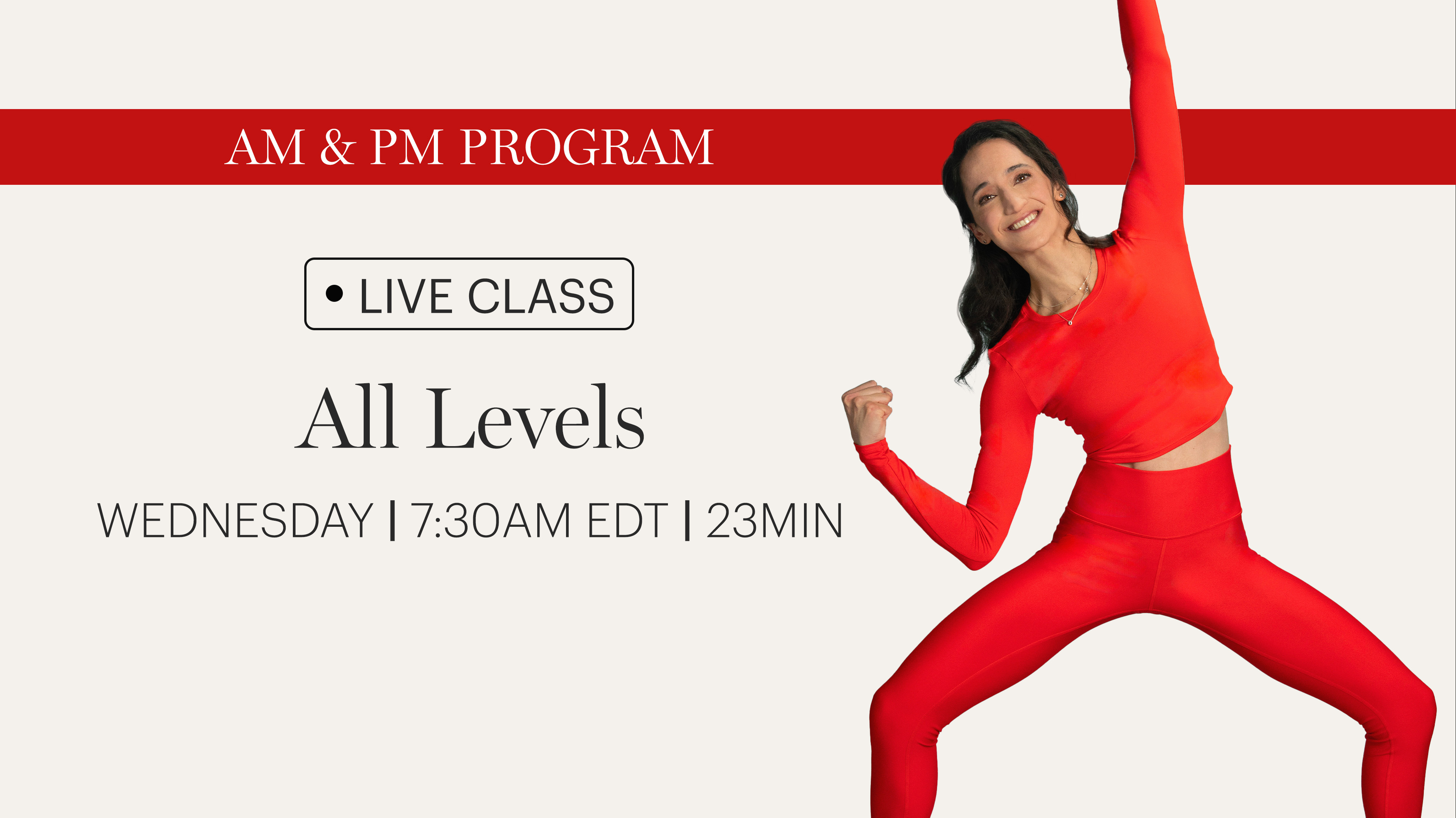 WEDNESDAY | LIVE CLASS APRIL 15TH 7:30AM EDT