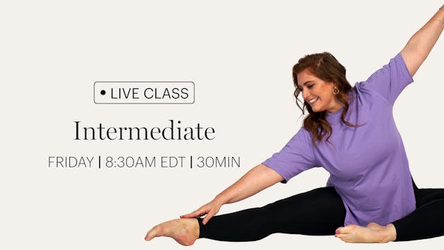 FRIDAY | LIVE CLASS AUGUST 8TH 8:30AM...