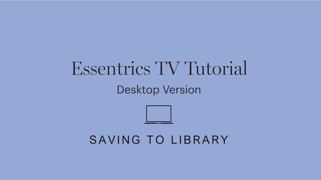 Saving to Library (My List) | Desktop...