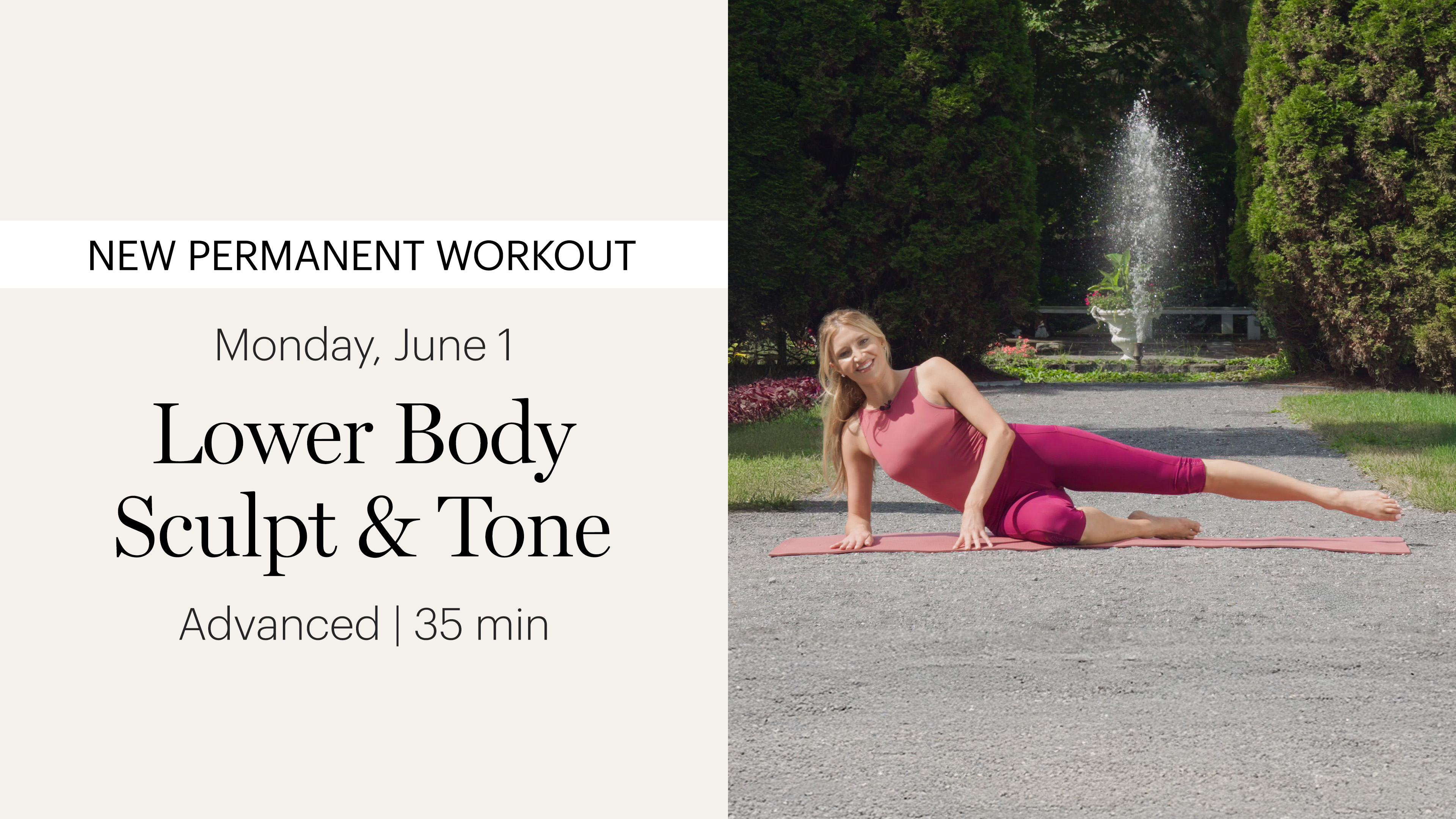 MONDAY | Lower Body Sculpt & Tone with Gail Garceau