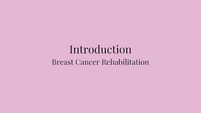 Introduction | Breast Cancer Rehabili...