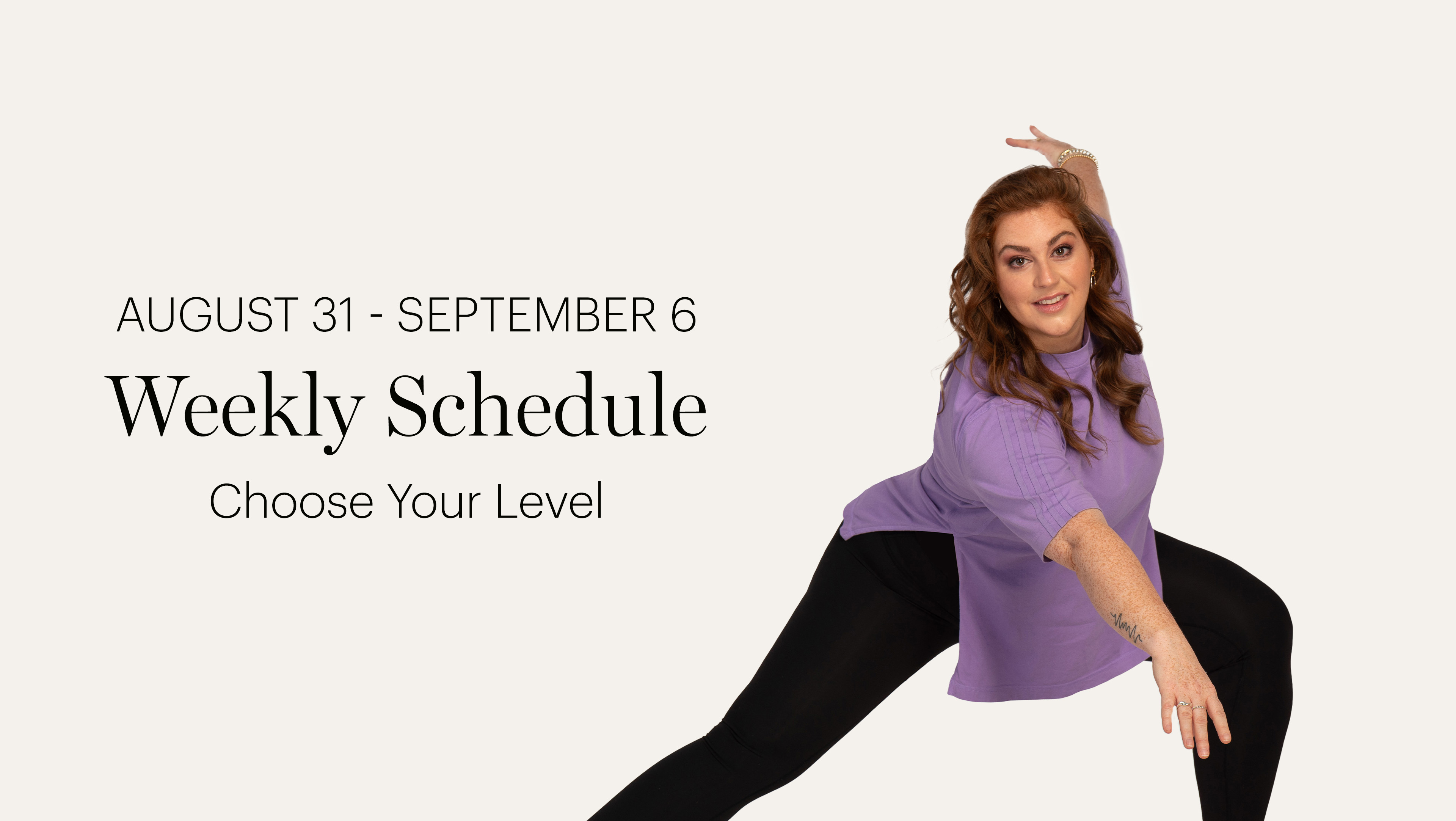 WEEKLY SCHEDULE | AUG. 31 - SEPT. 6