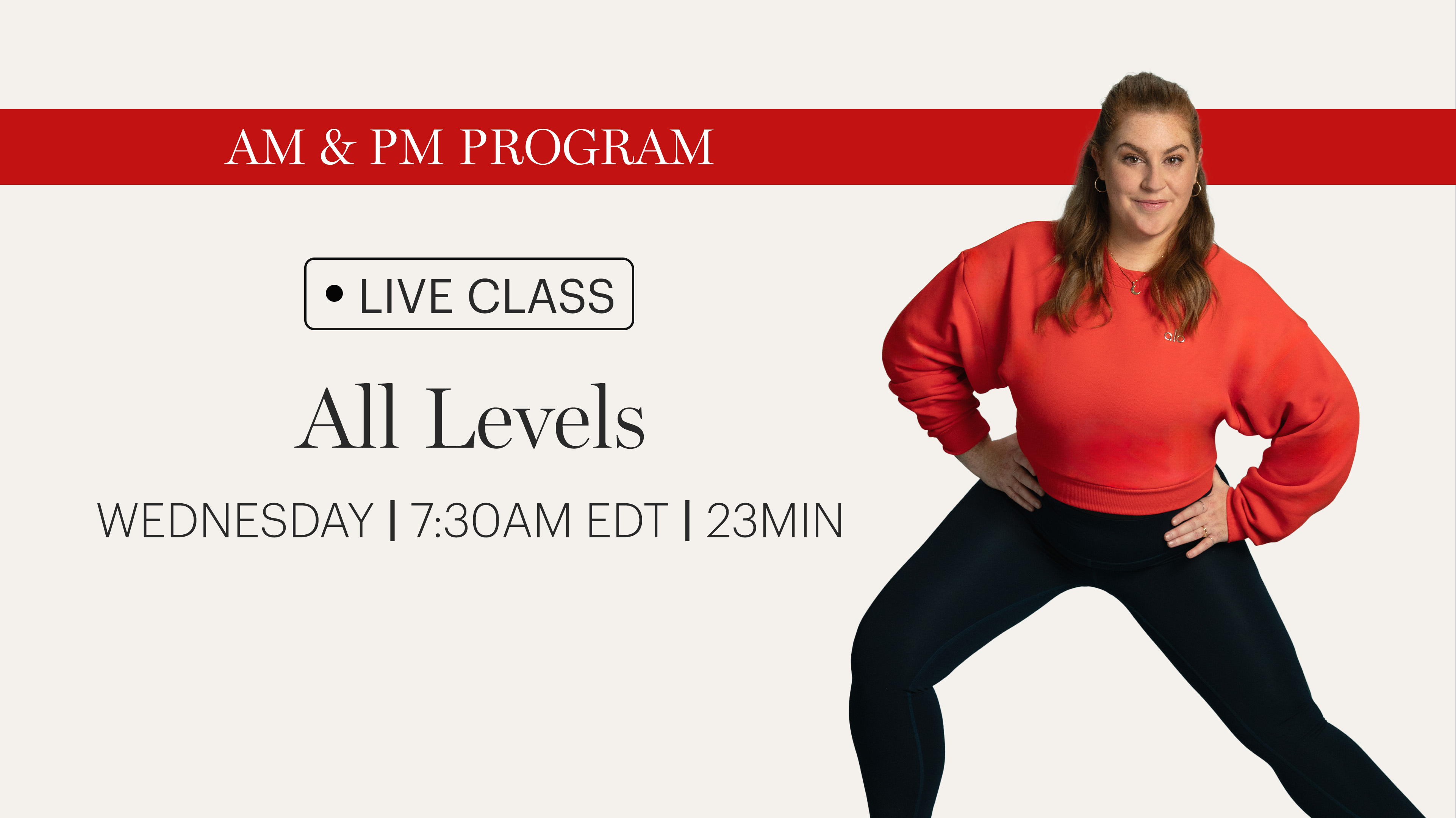 WEDNESDAY | LIVE CLASS APRIL 22ND 7:30AM EDT