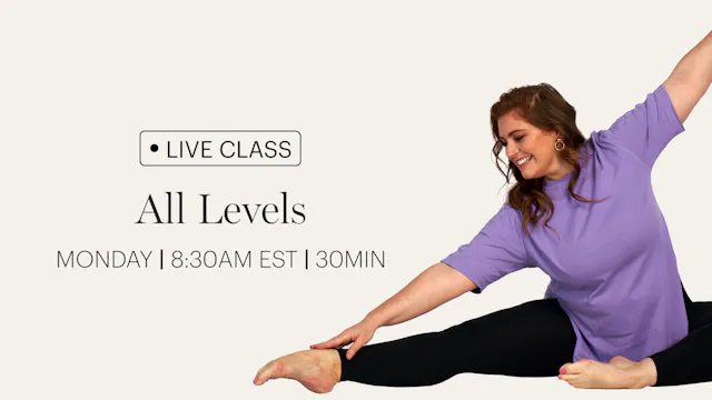 MONDAY | LIVE CLASS JUNE 22ND 8:30AM EDT