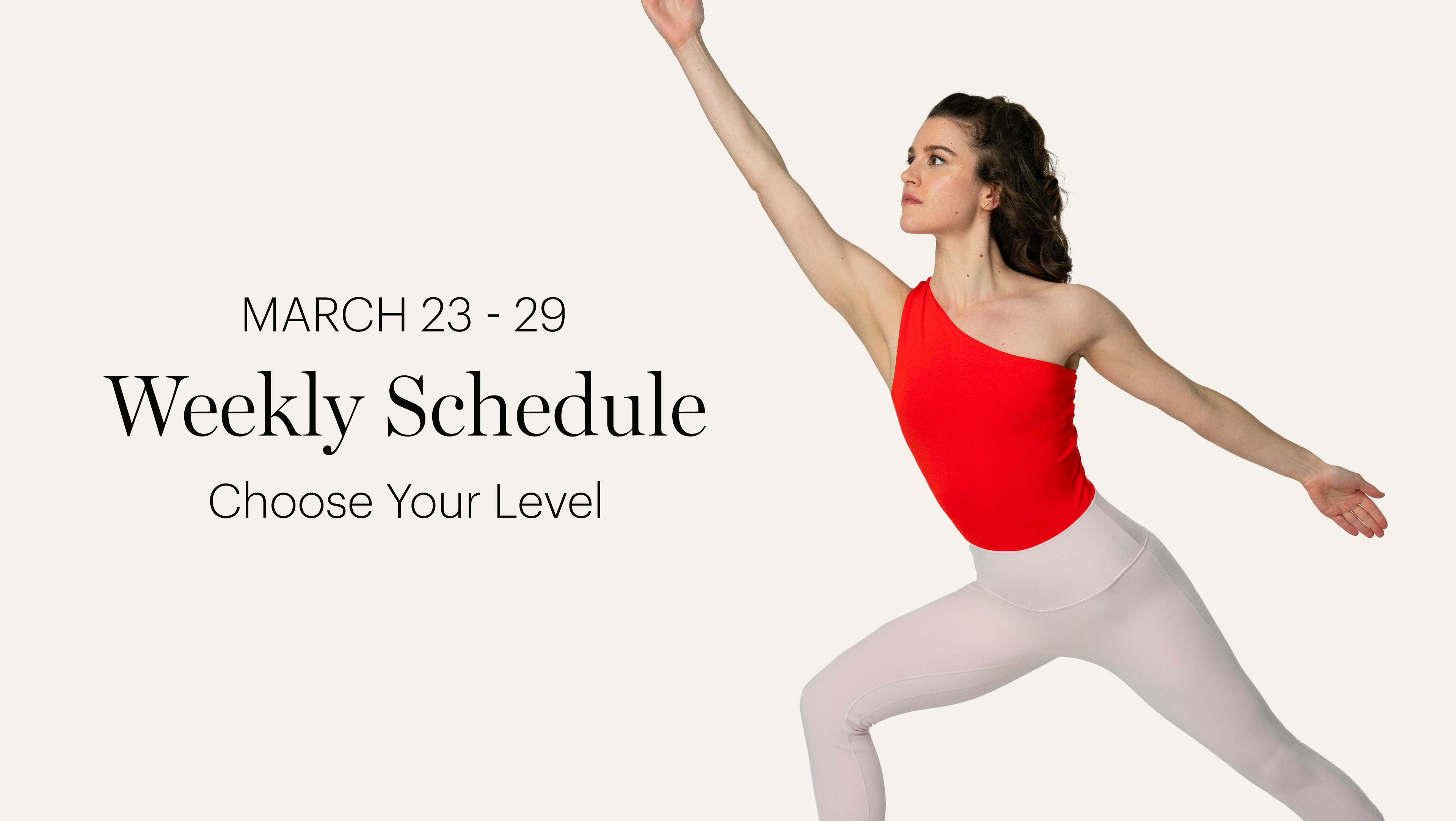 WEEKLY SCHEDULE | MARCH 23-29