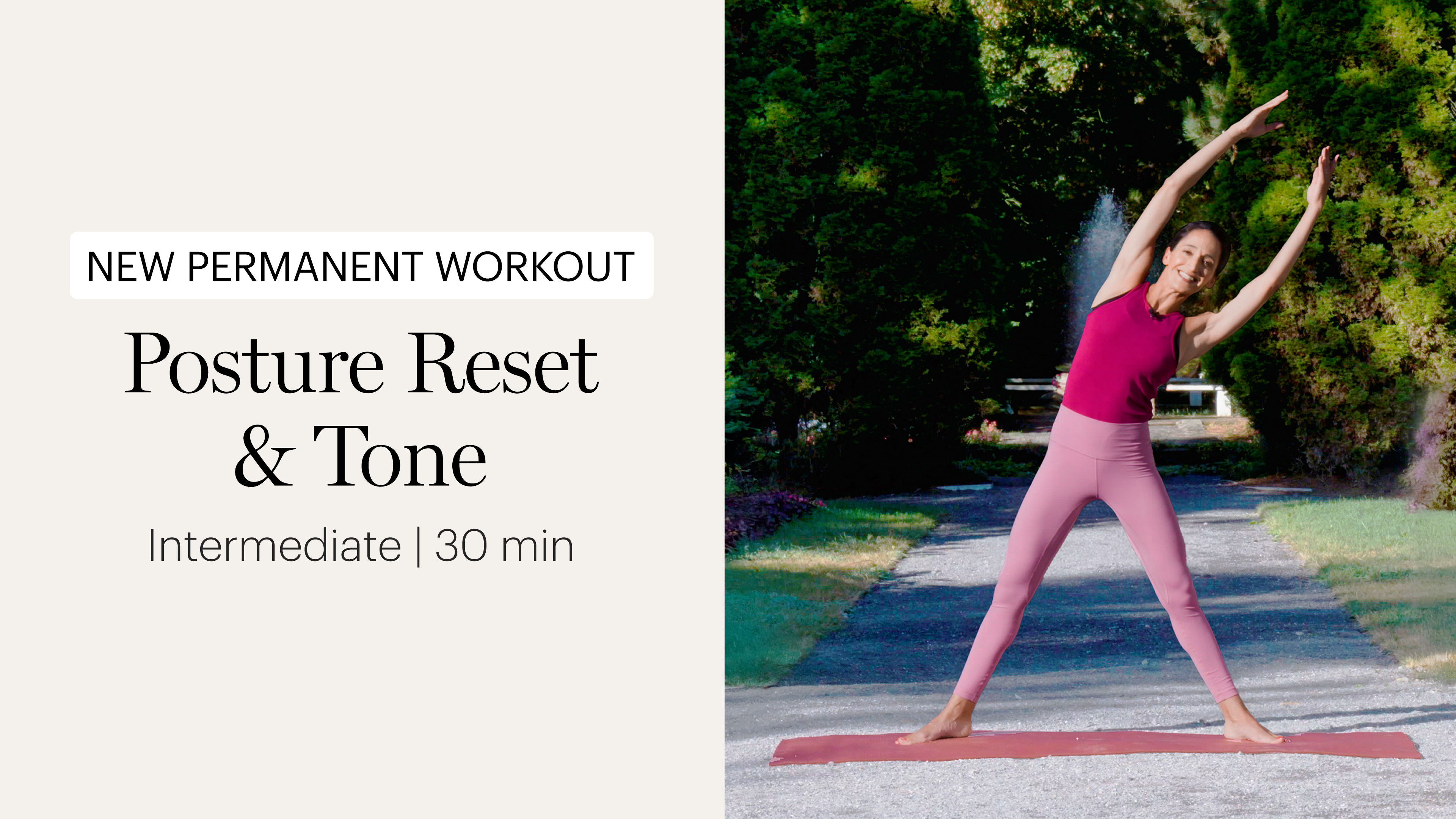 NEW PERMANENT WORKOUT POSTURE RESET & TONE