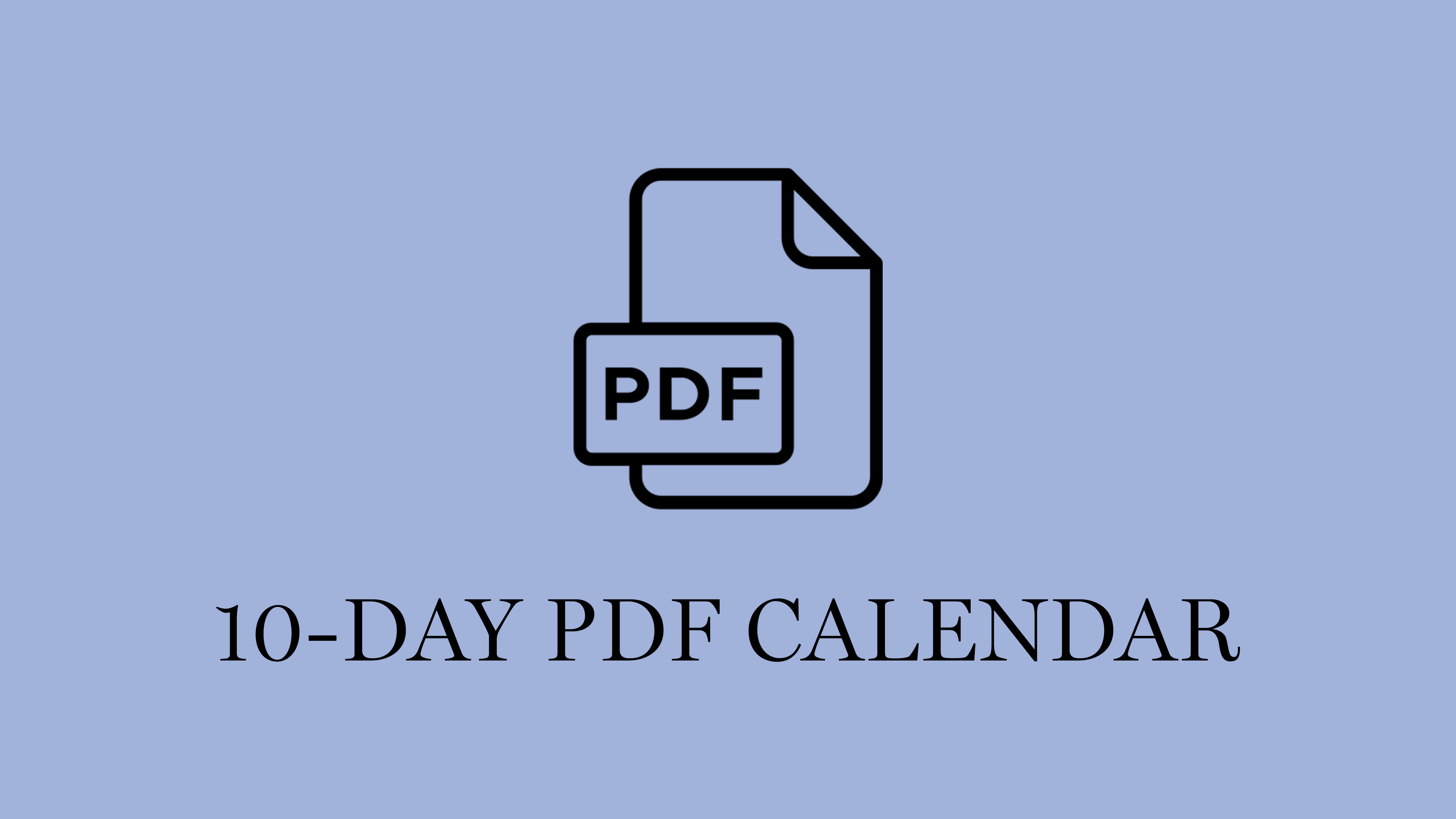 Awake & Unwind Your Body Program | Calendar