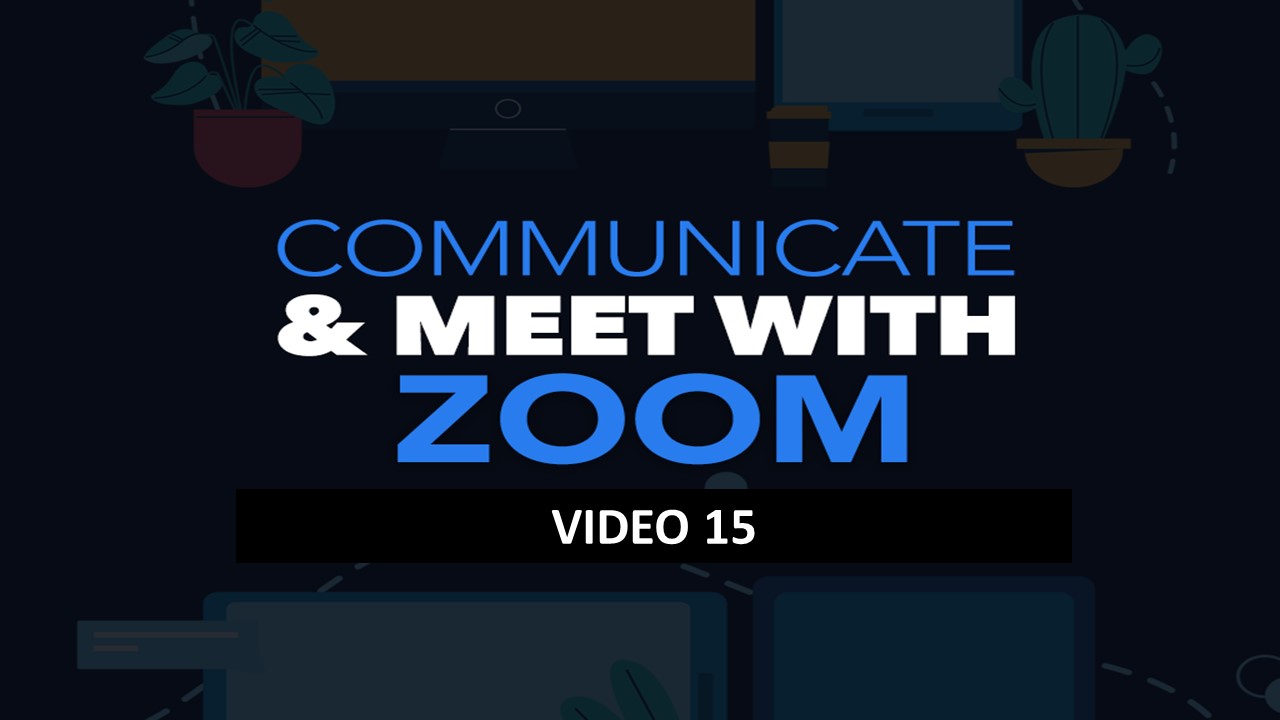 15 - Zoom Cloud Account - Settings - Meetings - Advanced