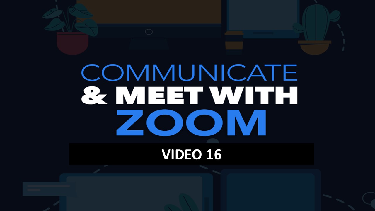 16 - Zoom Cloud Account - Settings - E-Mail Notifications