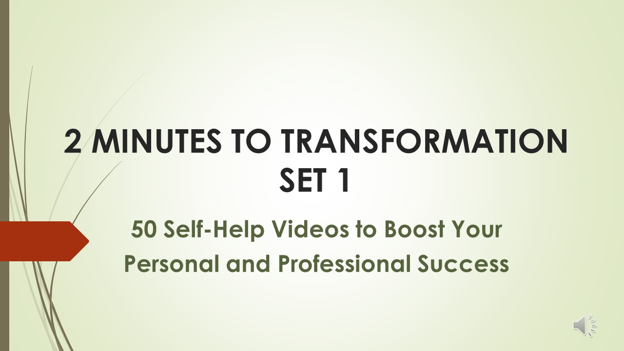 2 Minutes to Transformation Set 1