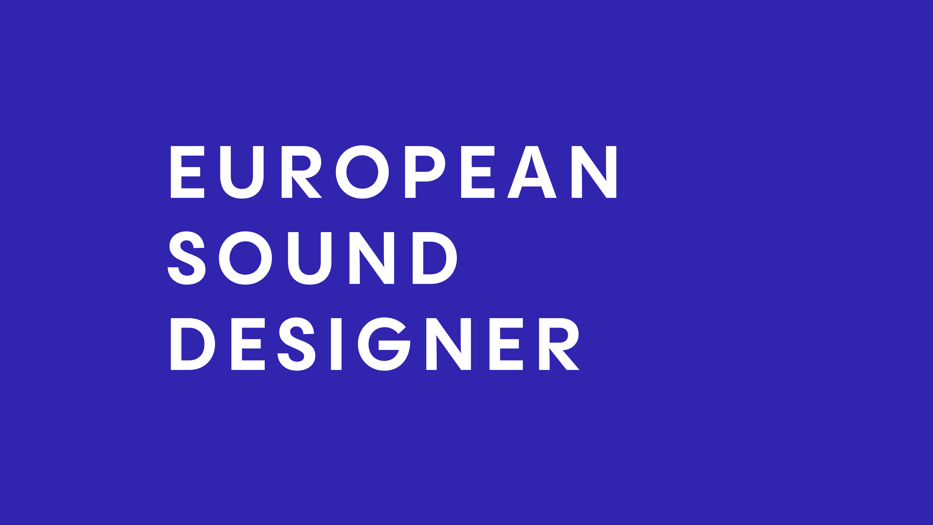 Nominations European Sound Designer 2026