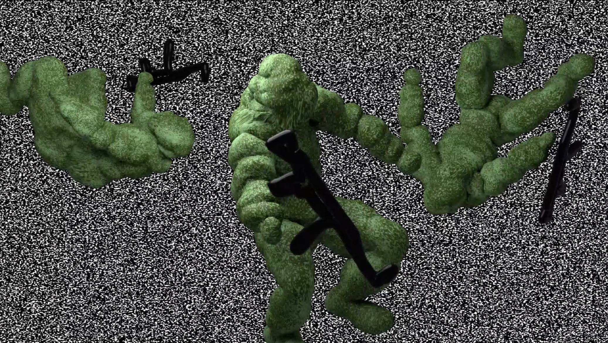 DULL SPOTS OF GREENISH COLOURS