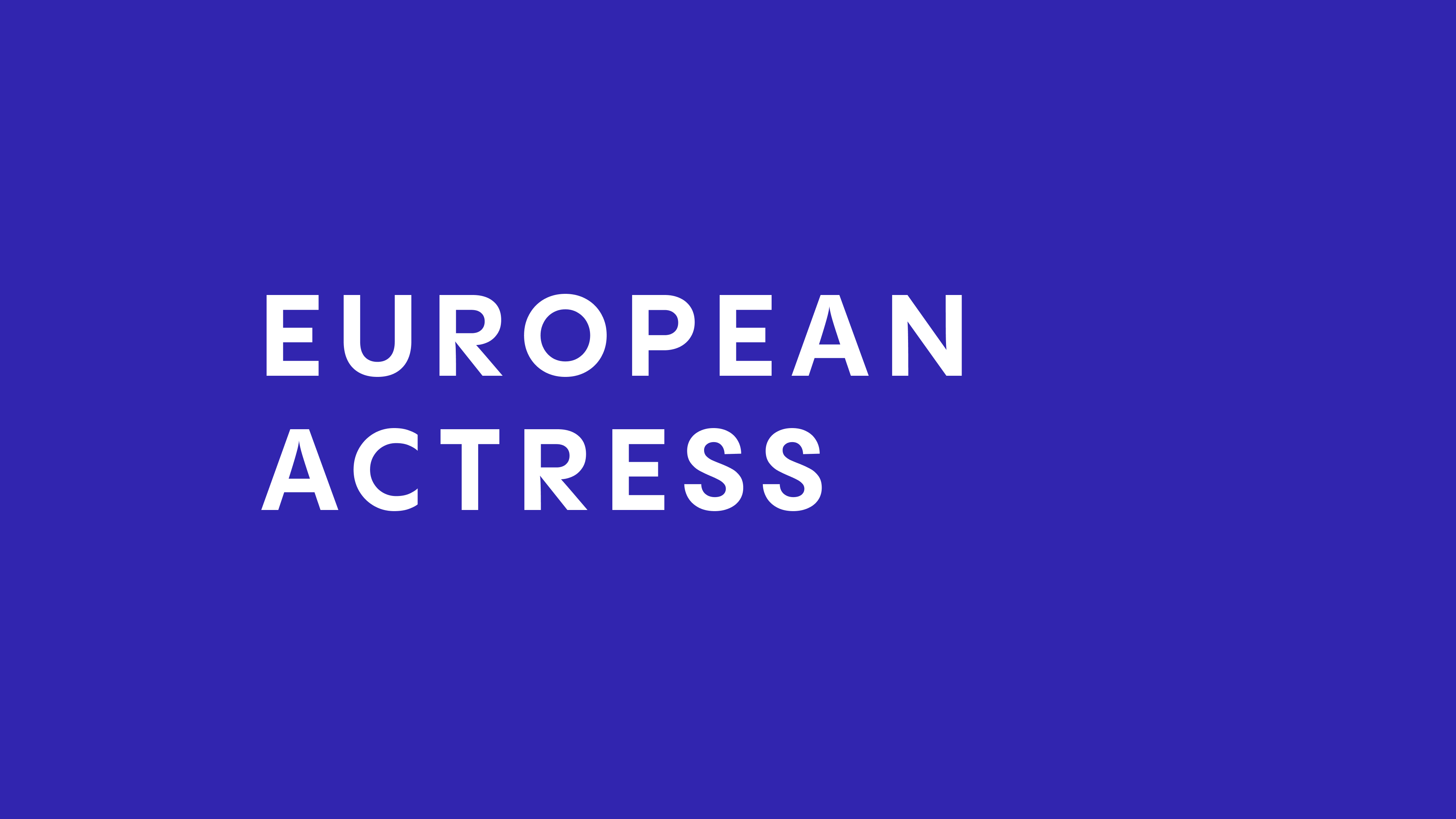 Nominations European Actress 2026