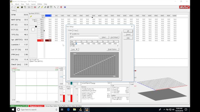 Motec Hundred Series Training Part 14: Main Spark Table