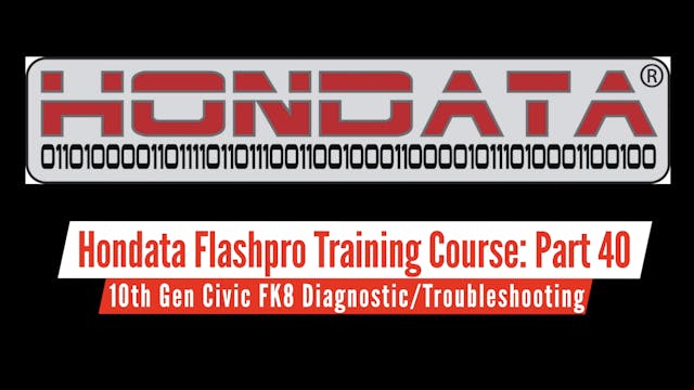 Hondata FlashPro Part 40: 10th Gen Ci...