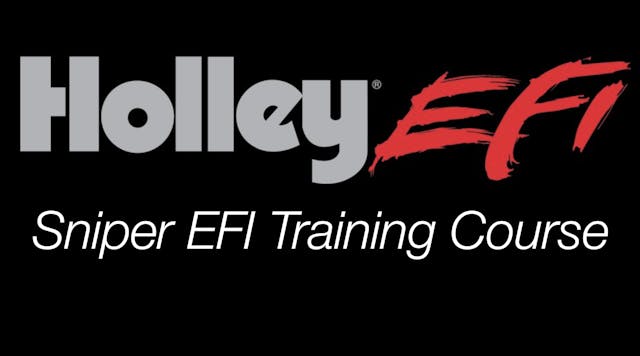 Holley Sniper EFI Training Course