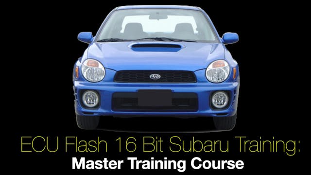 ECU Flash Master Training: Subaru 16 Bit 