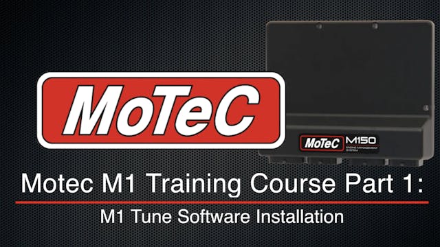 Motec M1 Training Course Part 1: M1 Tune Software Installation
