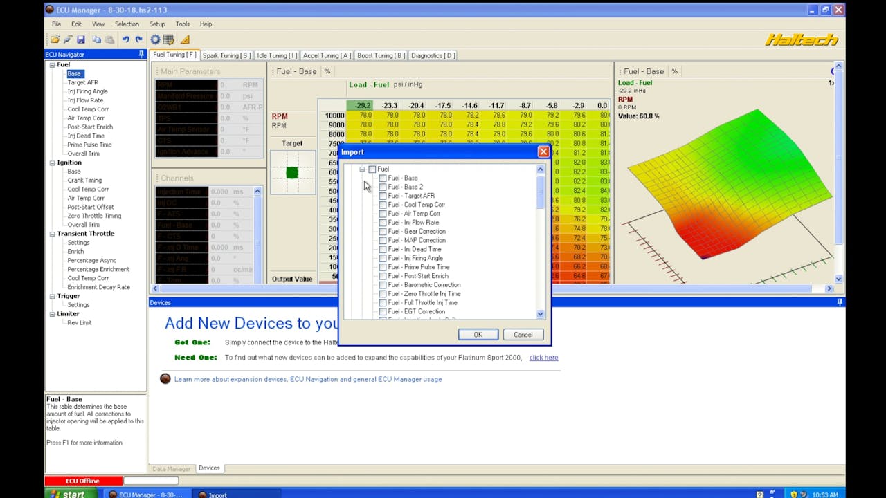 Haltech Part 4 Software Navigation Haltech Sprint, Sport & Pro