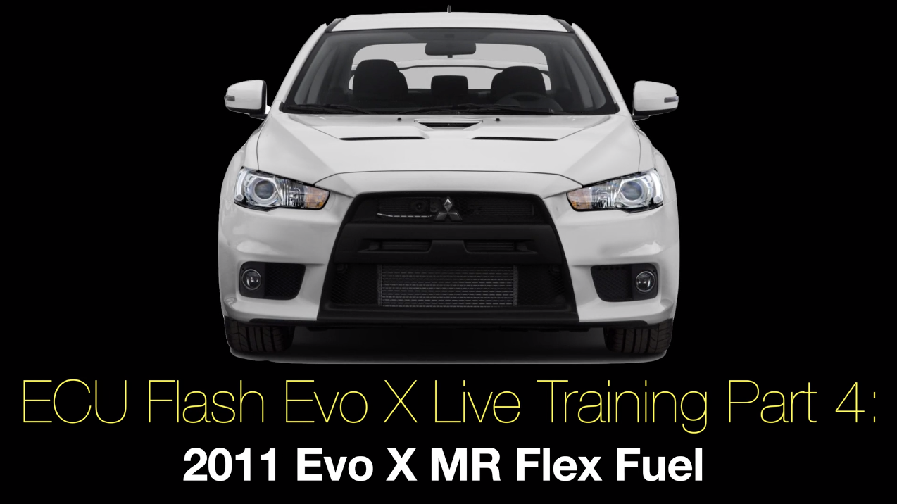 Ecu Flash Evo X Live Training Part 4: 2011 Evo X MR Flex Fuel