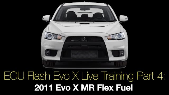 Ecu Flash Evo X Live Training Part 4: 2011 Evo X MR Flex Fuel